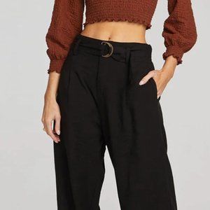 Black Linen Brand New Phoebe Pant